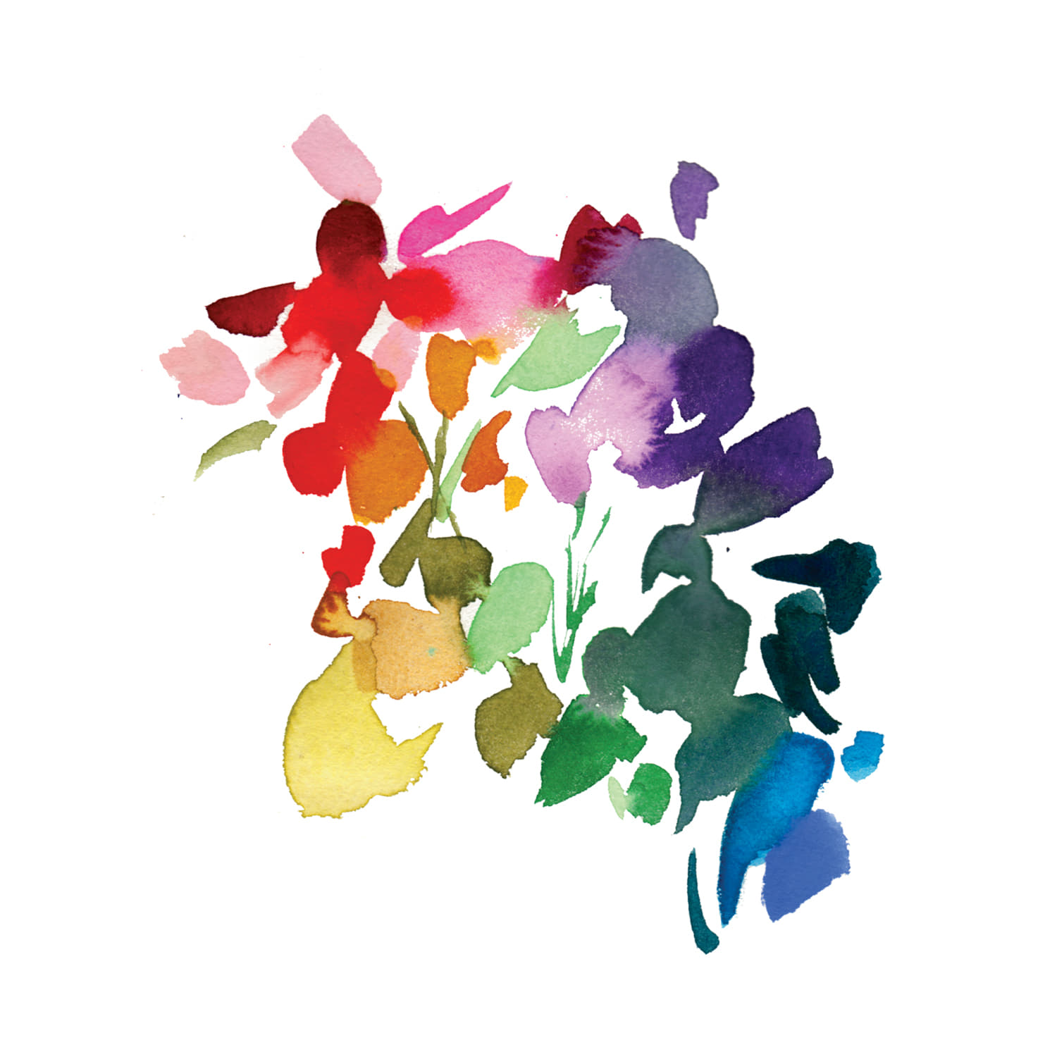 태틀리 Abstract Floral 타투스티커 페어 2매
