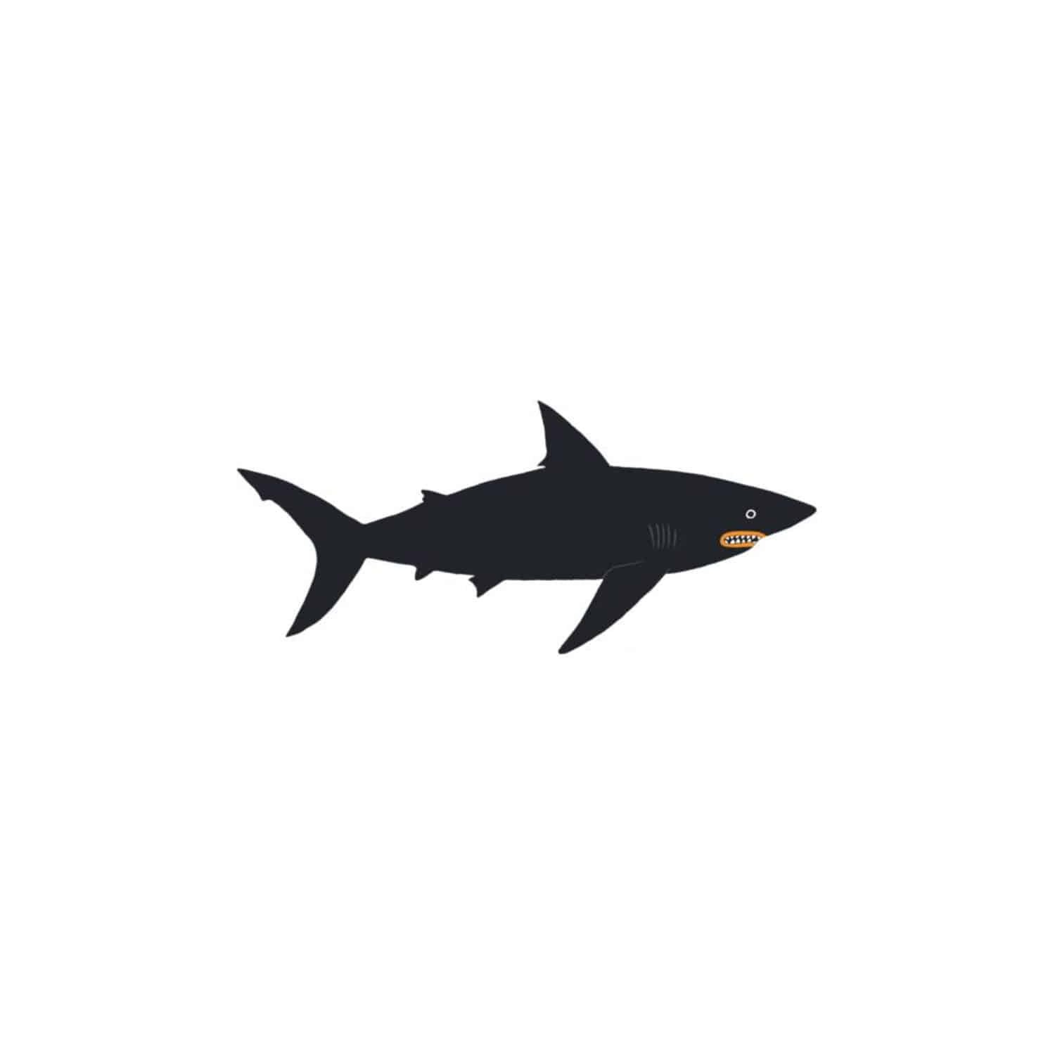 태틀리 Dark Waters Shark 타투스티커 페어 2매