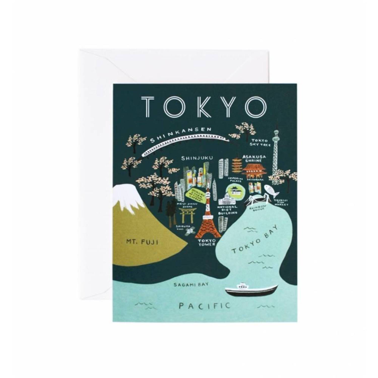 라이플페이퍼 Tokyo map Card 도시 카드