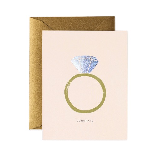 라이플페이퍼 Congrats Engagement Card 웨딩 카드