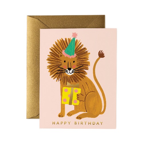 라이플페이퍼 Lion Birthday Card 생일 카드