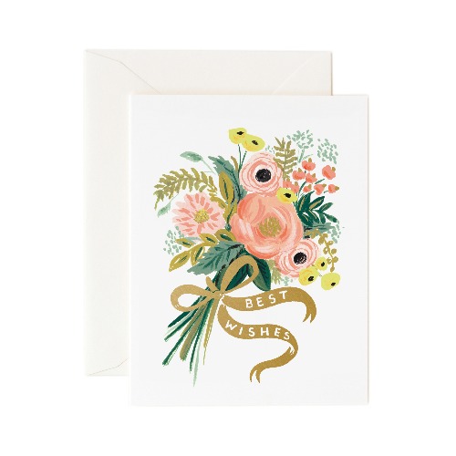 라이플페이퍼 Best Wishes Bouquet Card 웨딩 카드