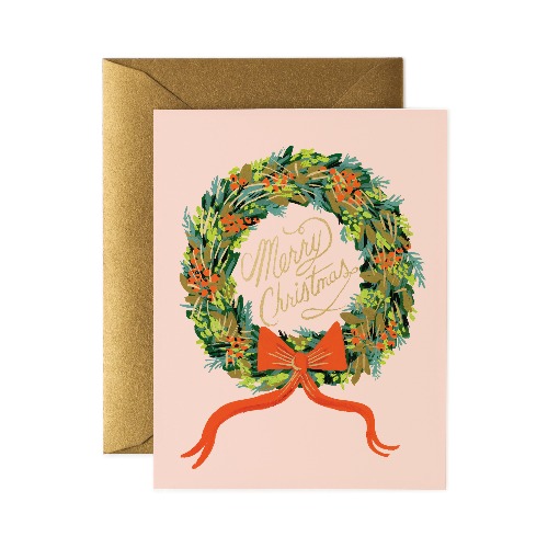 라이플페이퍼 Christmas Wreath Card 크리스마스 카드