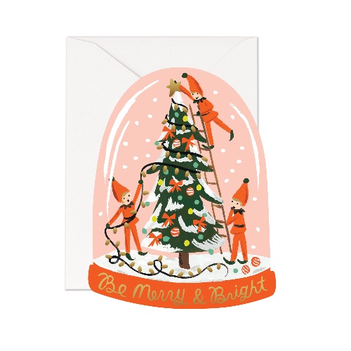 라이플페이퍼 Merry Elves Card 크리스마스 카드