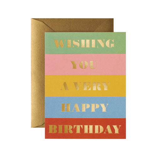 라이플페이퍼 Birthday Wishes Card 생일 카드