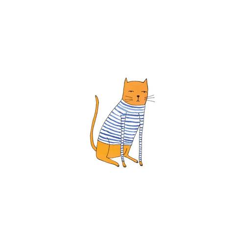 태틀리 Sweater Cat 타투스티커 페어 2매